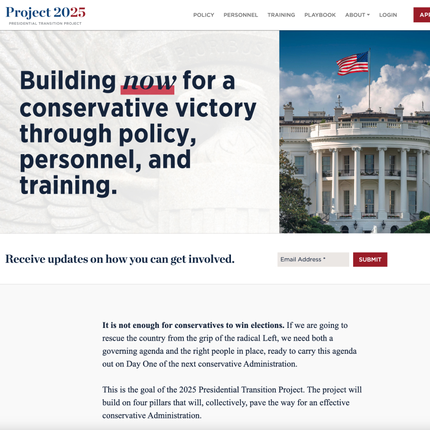 Project 2025 | Presidential Transition Project